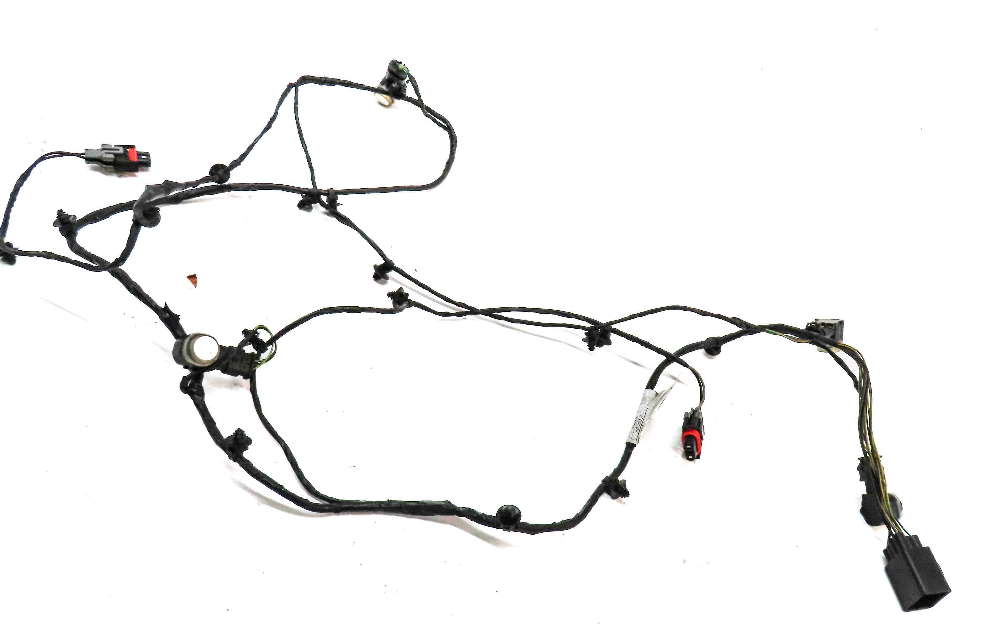2010 RANGE ROVER L322 FRONT PARK ASSIST PDC SENSOR SET 4 (White) w/ WIRE HARNESS — exact item pictured